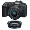 Canon EOS R8 Mirrorless Camera with RF 24-50mm f/4.5-6.3 IS STM Lens with EF-EOS R mount adapter - view 1